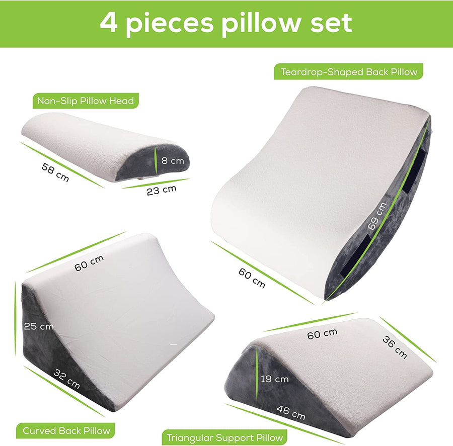 Orthopedic Bed Wedge Pillow Set